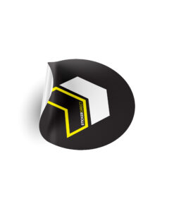 Custom printed circle stickers – waterproof vinyl and precise cutting
