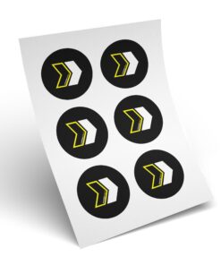 Circle sticker sheets for product labels and branding